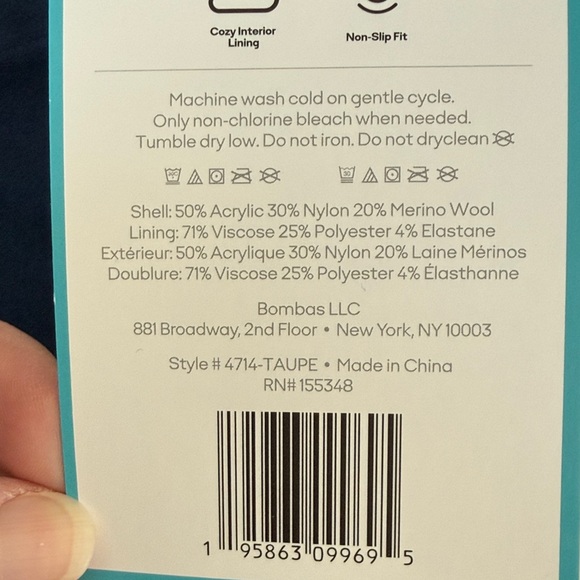 Bombas Gripper Slippers in Taupe Women’s X-Small - Picture 11 of 11